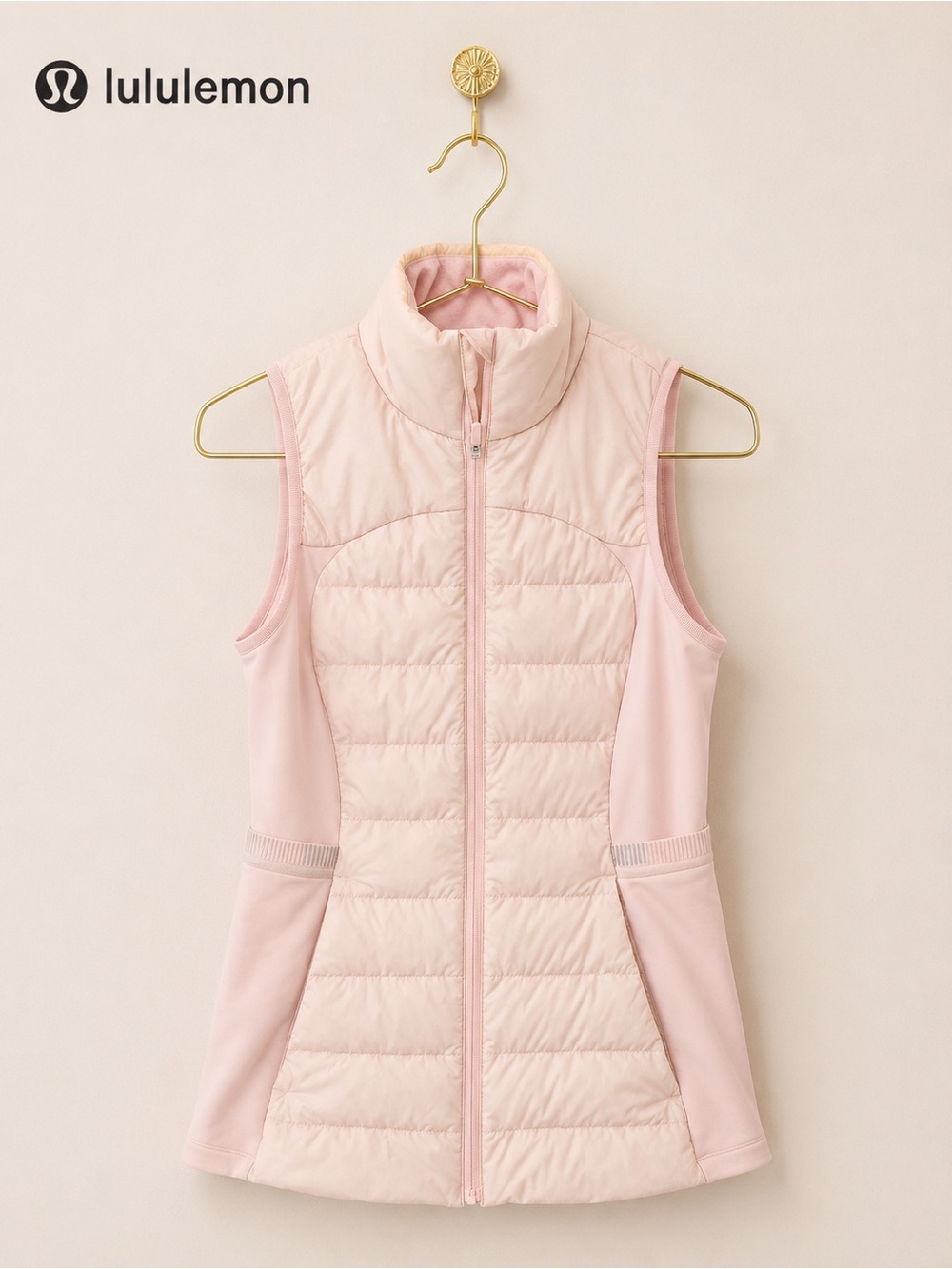 Lululemon Pink Down Puffer Vest Size 4